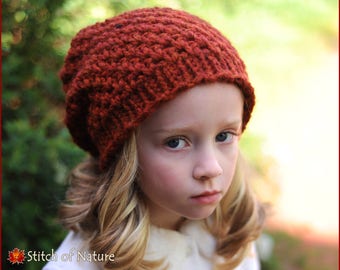 Crochet PATTERN - The Hartford Slouchy Hat and Scarf Set Pattern (Baby to Adult sizes - Boys, Girls) - id: 16073