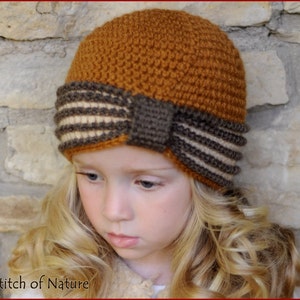 Crochet PATTERN The Eleanor Turban Hat, 1920s Hat Pattern Baby to Adult sizes Girls id: 16022 image 2
