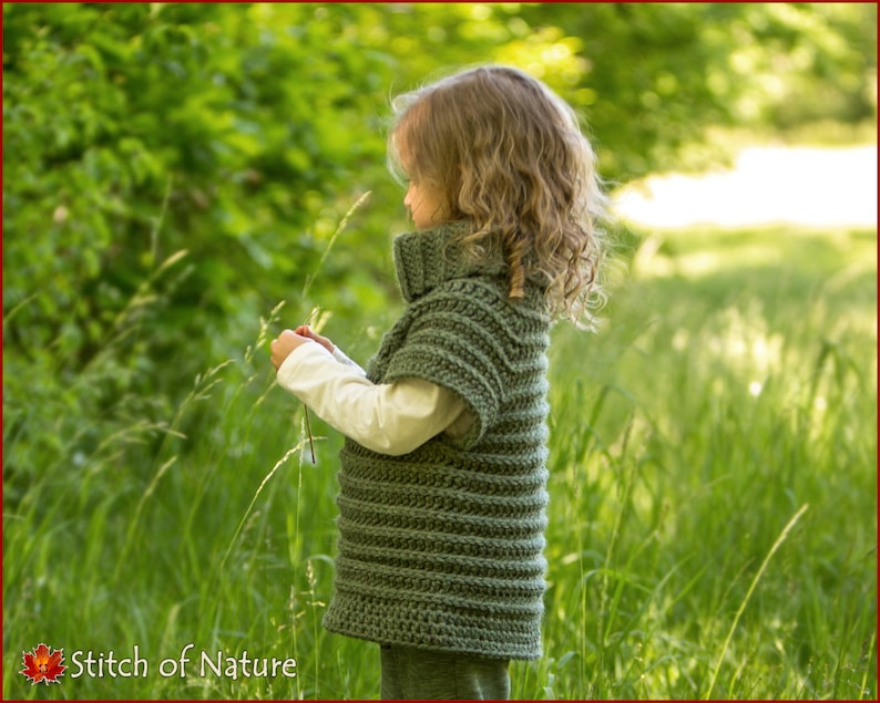 Crochet PATTERN The Springfield Raglan Pullover Pattern Toddler to Adult XL sizes Girls id: 16078 image 5