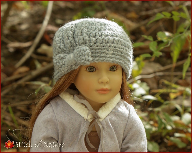 Crochet PATTERN The Vienna Vintage Hat with Pleats, Beanie Pattern Kidz & Cats doll, 18 Doll, Baby to Adult sizes Girls id: 16084 image 7