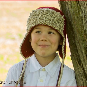 Crochet PATTERN The Red Baron Aviator Hat, Pilot Hat Pattern Newborn to Adult sizes Girls, Boys id: 16067 image 8