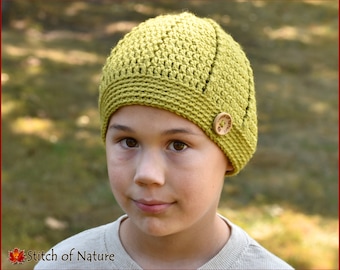 Crochet PATTERN - The Harvestville Beanie Pattern, Fun Pumpkin Hat, Halloween Hat Pattern (Newborn to Adult sizes - Girls/Boys) - id: 16119
