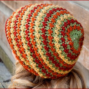 Crochet PATTERN The Autumn Brook Slouchy Hat Toddler to Adult sizes Girls, Boys id: 16008 image 4