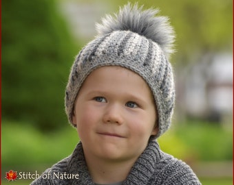 Crochet PATTERN - The Redwood Beanie Pattern  (Toddler to Adult sizes - Girls and Boys) - id: 16048