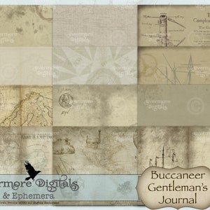 Buccaneer Gentleman’s Journal Printable Digital files for journalling