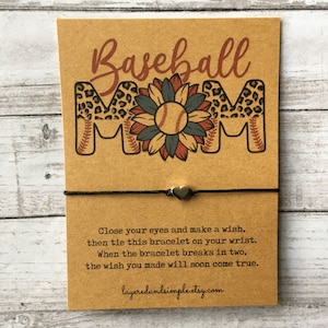 Team Gifts, Baseball Team Gifts, Baseball Bracelet Baseball Coach Baseball Fan Gift, Gift for Baseball Fans, Baseball Mom Bracelet, Baseball