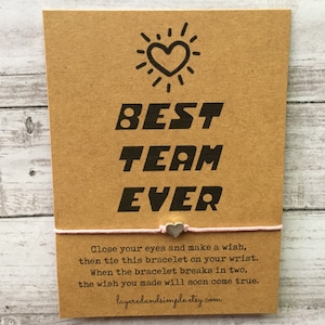 Team Wunsch Armband, Geschenk für Mitarbeiter