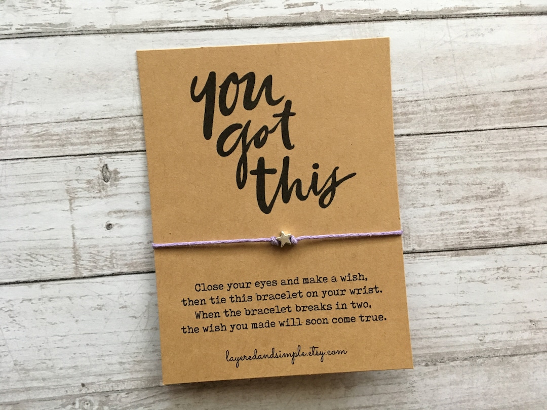 You Got This Bracelet, Wish Bracelet, Inspirational Gift, Friendship ...