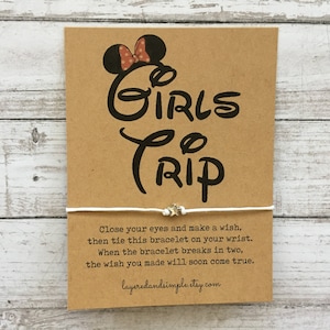 Disney Trip Gifts, Girls Trip, Girls Trip Gifts, Girls Trip Wish Bracelet, Disney Girls Trip, Disney Family Vacation, Disney Vacation Gifts