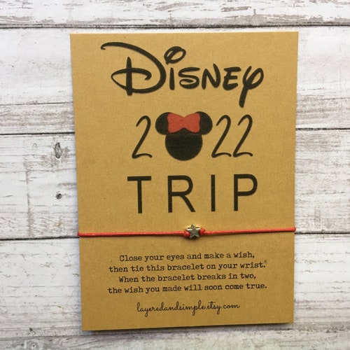 Disney Trip Gifts, Disney Trip Wish Bracelet, Disney Family Vacation, Disney Trip Gifts, Disney Trip 2022, Disney Trip Reveal, Disney Gifts