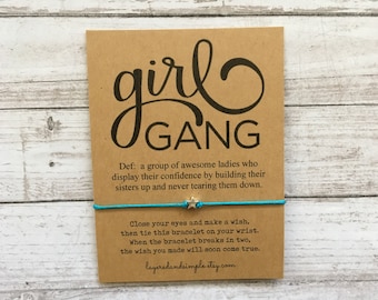Girl Gang Wish Bracelet, Girls Trip Favor