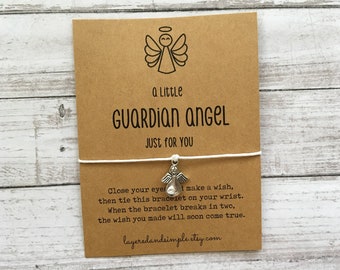 Guardian Angel Wish Bracelet, Guardian Angel, Guardian Angel Bracelet, Wish Bracelet, Angel Bracelet, Angel Charm, Guardian Angel Gift