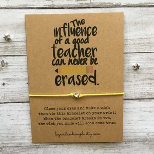 Teacher Appreciation Gift, Teacher Gift, Gift for Teacher, Teacher Appreciation Gifts, Wish Bracelet Favors, Wish Bracelet, Teacher Gifts
