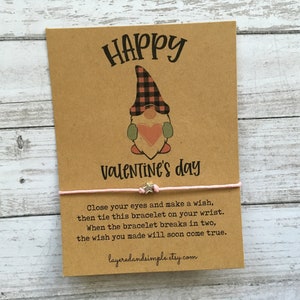 Nain De La Saint-Valentin, Bracelet Souhaits De Nain, Nain De La Ferme, Saint-Valentin, Saint-Valentin Pour Enfants, Cadeaux Pour La Saint-Valentin, Articles De Fête De La Saint-Valentin