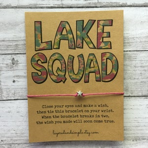 Lake Squad, Girls Trip, Girls Trip Gifts, Lake Life, Girls Weekend, Summer Vacation Gifts, Lake Life Bracelet, Family Vacation Gifts, Custom