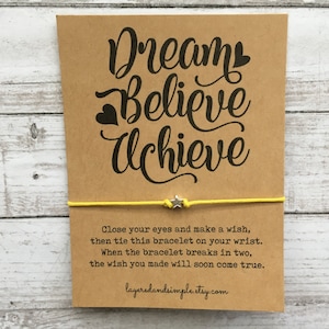 Dream believe hotsell achieve bracelet
