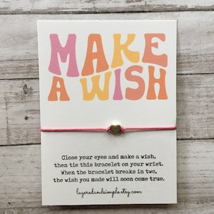 Custom Wish Bracelet, Make a Wish Bracelet, The Original Wish Bracelet, Team Gifts, Personalized Gifts, Girls Trip Gifts, Graduation Gifts