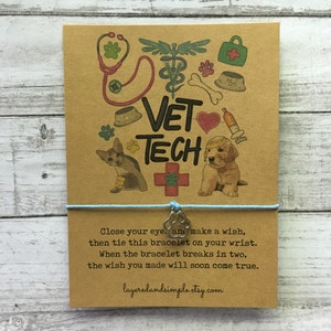 Veterinarian Gift, Vet Tech Gift, Vet Tech Bracelet, Veterinarian Gifts, Vet Student Gift, Vet Appreciation, Vet Tech Thank You Gifts, Recue