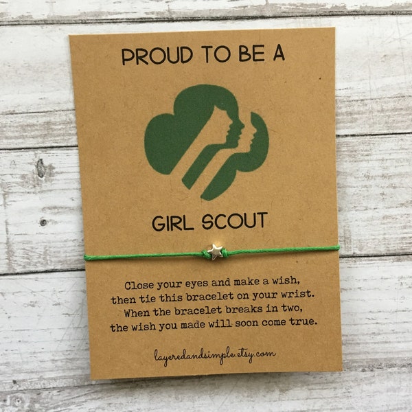 Girl Scout, Girl Scout Gifts, Girl Scout Wish Bracelet, Girl Scout Troop Gifts, Girl Scout Leader Gift, Girl Scout Life, Girl Scout Swaps