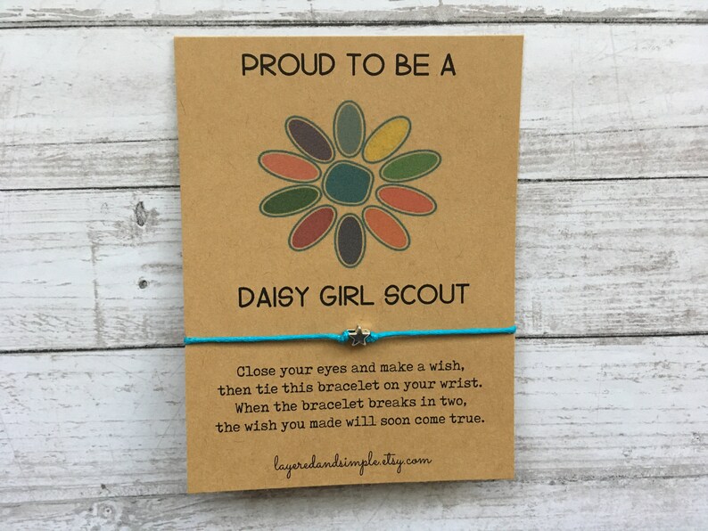 Daisy Girl Scout Girl Scout Gifts Girl Scout Bracelet Girl Etsy