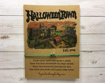 Halloween Gifts, Halloween Wish Bracelet, Halloween Charm Bracelet, Halloween Party Favors Bulk Halloween Treats, Halloween Goodie Bag, Bulk