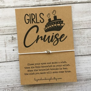 Girls Trip Gifts, Girls Weekend Wish Bracelet, Girls Cruise, Wish Bracelet, Wish Bracelet Gift, Wish Bracelets Bulk, Girls Weekend Favor