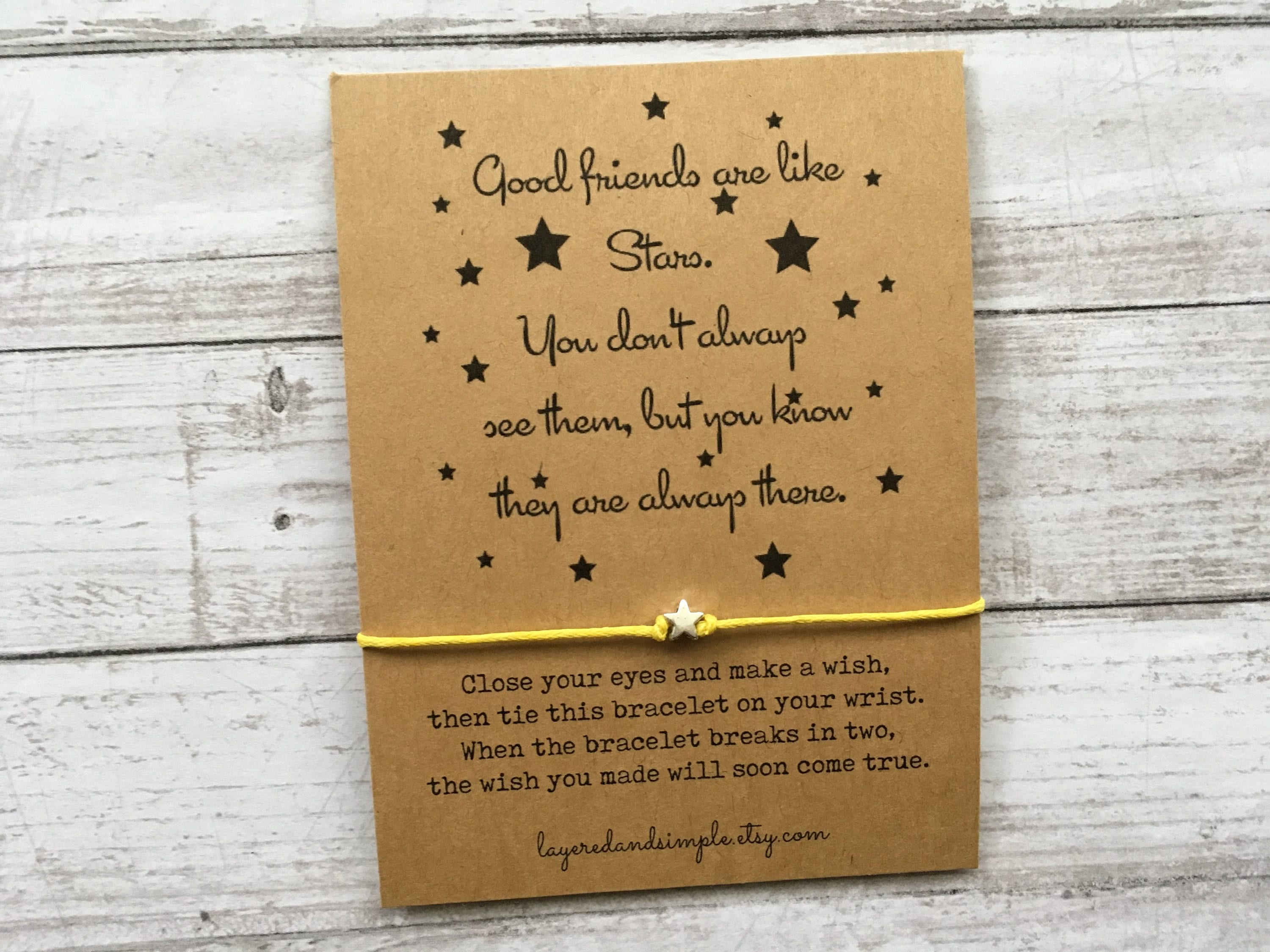 Good friends are like stars bracelet sale