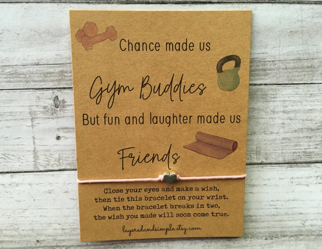 Gym Friend Gift, Gym Buddy Gift, Gym Gift, Fitness Bracelet, Yoga Gifts