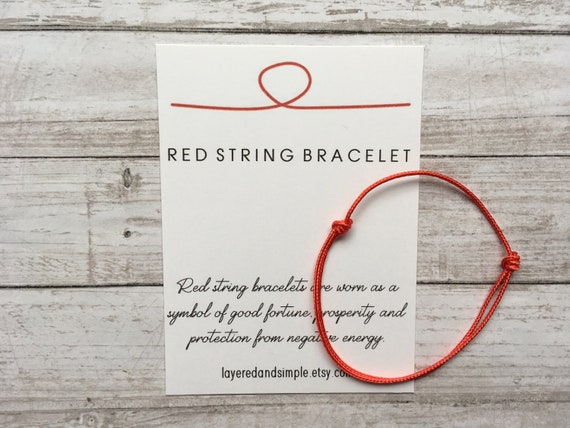 Red String Bracelet, Red String of Fate Bracelet, Red Thread Bracelet, Red  String Protection Bracelet, Kabbalah Bracelet, Good Luck Bracelet 