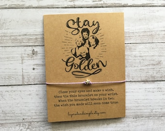 Goldenes Mädchen Wunsch Armband, Freund Geschenk