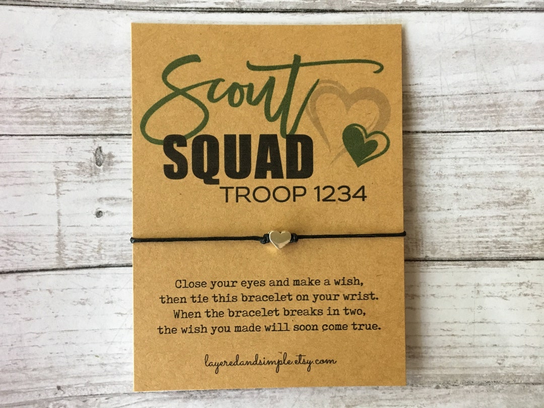 Girl Scout, Girl Scout Gifts, Girl Scout Wish Bracelet, Girl Scout ...