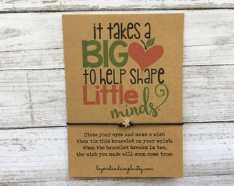 Handmade Teacher Gifts Appreciation Week Wish Bracelet Bulk