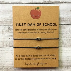 First Day of School Bracelets, 2024, First Day of Kindergarten, First Day of Preschool, First Day of School Bracelets Anxiety Bracelets