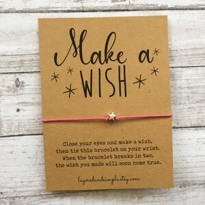 Make a Wish, Make a Wish-armband, Make a Wish-feestartikelen, Make a Wish-verjaardagsbedankjes, Custom Make a Wish-armband, Gepersonaliseerde cadeaus