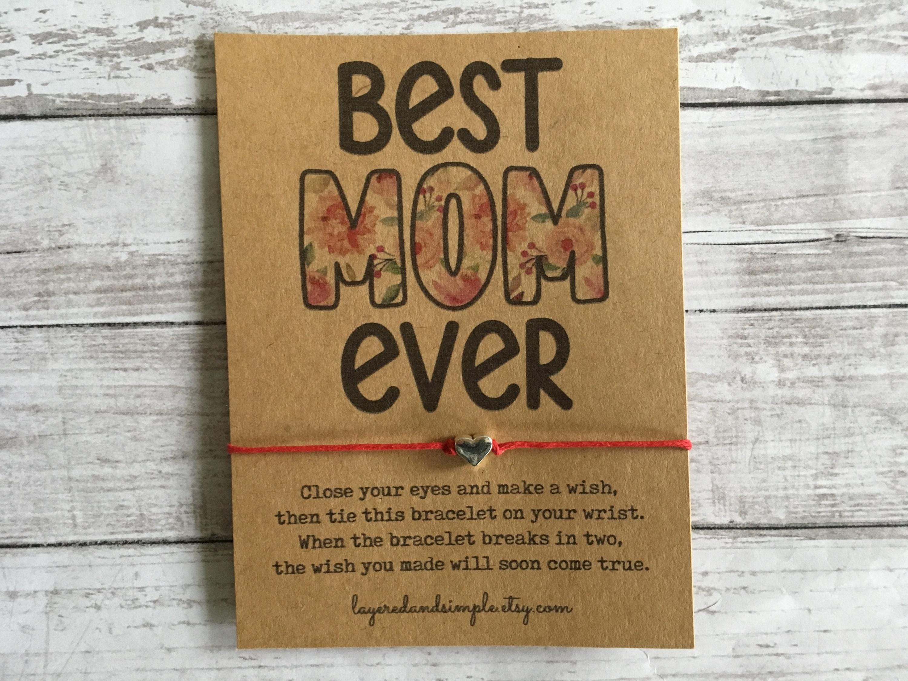 Mom Ever Wish Bracelet, Mother's Day Gift - Etsy