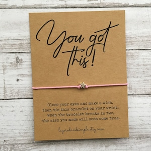 You Got This, Inspirational Gift, Anxiety Gift, Motivational Gift, Manifesting, You Got This Bracelet, Mantra Bracelet, Positive Vibes Gift