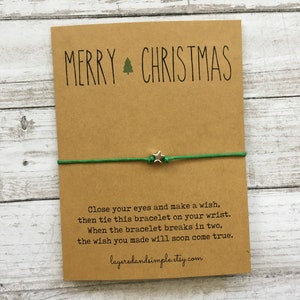 Weihnachtsgeschenke, Weihnachtswunsch Armband, Weihnachtsgeschenke Mädchen, Mutter, geheime Weihnachtsgeschenke, Weihnachtskarten, Weihnachtsgeschenke