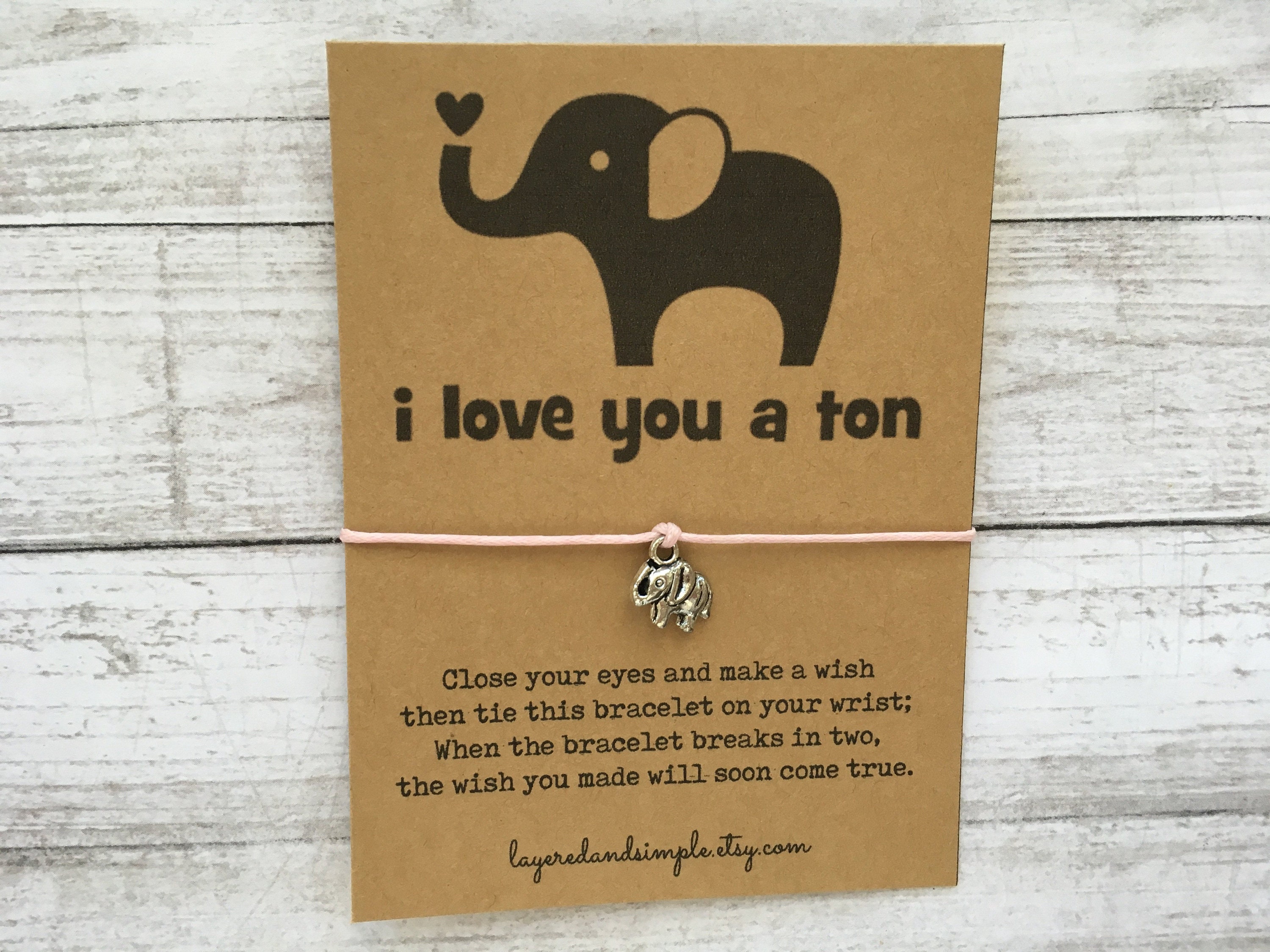 Elephant Wish Bracelet Wish Bracelet Elephant Bracelet Elephant