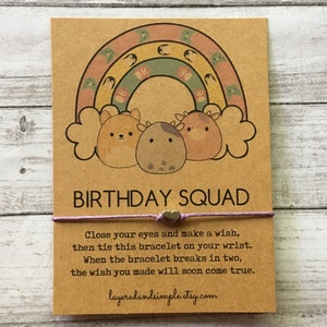 Custom Squishmallow Party, Squishmallows Gifts, Squishmallows Birthday Party, Squishmallows Party Favors, Squishmallows Bracelet, Bulk Favor
