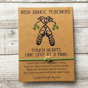 Irish Dance Gifts, Irish Dance Teacher Gift, Irish Dance Bracelet, Dance Teacher Gift, Gift for Irish Dancer, Irish Dance Team Gifts, Irish