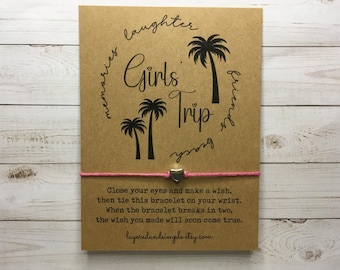 Girls Trip Gifts Custom Girls Trip 2026 Bracelet, Personalized Girls Trip Gifts, Girls Weekend Gifts, Girls Trip Gifts Bulk Girls Trip 2026