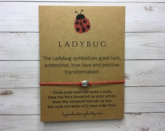 Nyckelpiga-armband, nyckelpiga-önskearmband, nyckelpiga-presenter, nyckelpiga-smycken, nyckelpiga-födelsedag, nyckelpiga-festgåvor, nyckelpiga-lyckoarmband i bulk