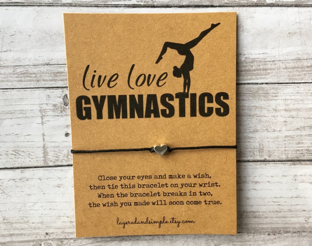 Gymnastics Gifts, Gymnastics Wish Bracelet, Team Gifts, Gymnastic Team