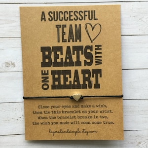 Team Wunsch Armband, Geschenk zur Wertschätzung der Mitarbeiter