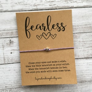 Armband med önskemotiv, handgjort snörearmband, inspirerande present