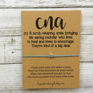 CNA Gifts, Cna Week, Cna Appreciation, Certified Nursing Assistant Gift, Nurse Gifts, CNA Wish bracelet, CNA gift, Nursing Student Gifts