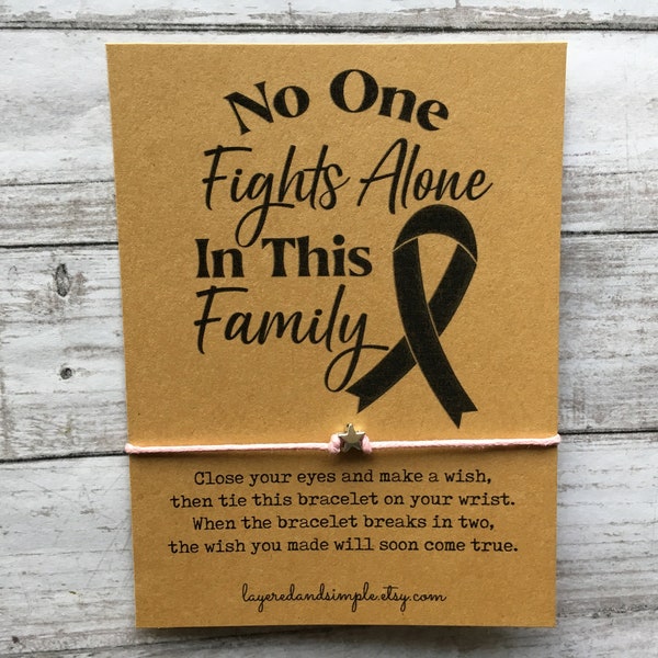 Cancer Gifts, Cancer Support Gift, No One Fights Alone, Cancer Awareness, Cancer Survivor, Family Support, Fundraiser, Chemo Care Package