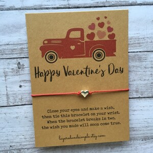 Saint-Valentin, Cadeau de la Saint-Valentin, Cadeau de la Saint-Valentin pour petit ami, Cadeau de la Saint-Valentin pour les enfants, Bracelet de Saint-Valentin Bracelet coeur