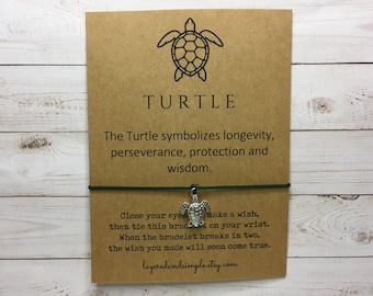 Turtle Gifts, Turtle Wish Bracelet, Turtle Charm Bracelet, Turtle Jewelry, Turtle Party Favors Bulk, Turtle Gifts Bulk Summer Gifts