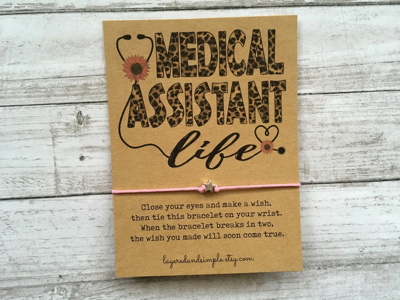 Medical Assistant Gifts Medical Assistant Wish Bracelet Etsy